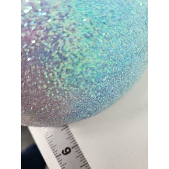 Vintage Venetian Carnival Wall Mask Hanging Ceramic Glittery Hand Painted Decor - Picture 7 of 8